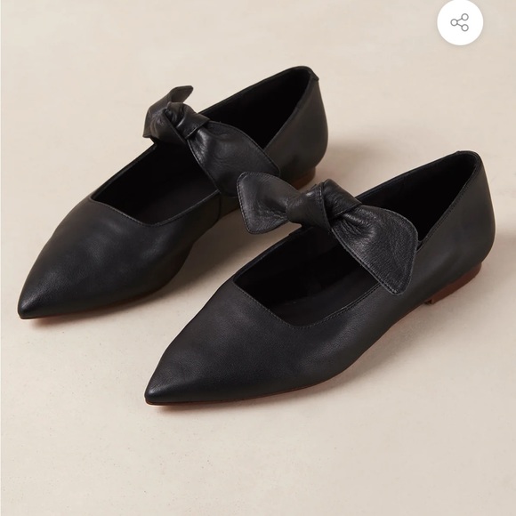 Alohas Black Fossil Ballet Flat Size 36 US 6 - Picture 5 of 10